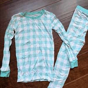 Little Sleepies Easter Aqua Gingham Pajamas